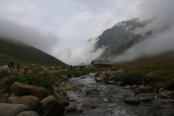 Kackar dağları ve dağların eteklerine kurulmuş yaylalar.