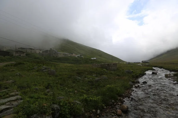 Kackar dağları ve dağların eteklerine kurulmuş yaylalar.
