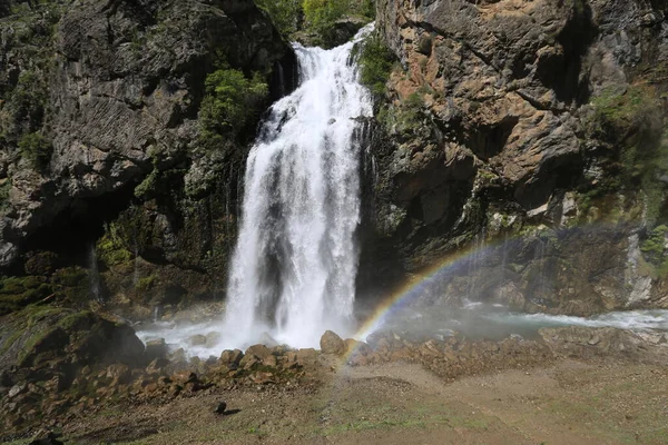 Les Cascades Kapuzbasi Sont Les Cascades Sources Situées Intérieur Des — Photo