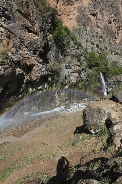 Les Cascades Kapuzbasi Sont Les Cascades Sources Situées Intérieur Des — Photo