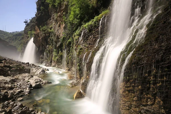 Les Cascades Kapuzbasi Sont Les Cascades Sources Situées Intérieur Des — Photo