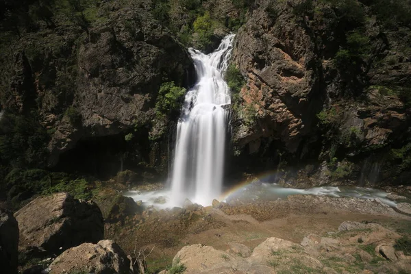 Les Cascades Kapuzbasi Sont Les Cascades Sources Situées Intérieur Des — Photo