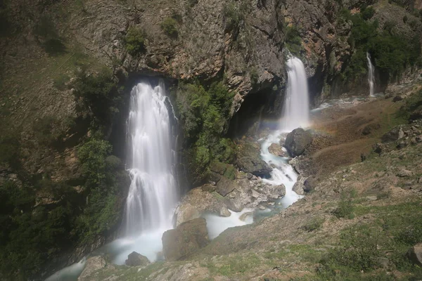 Les Cascades Kapuzbasi Sont Les Cascades Sources Situées Intérieur Des — Photo