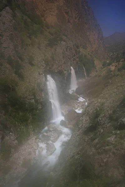 Kapuzbasi Vízesések Forrás Vízesések Határain Belül Található Kapuzba Village Yahyal — Stock Fotó