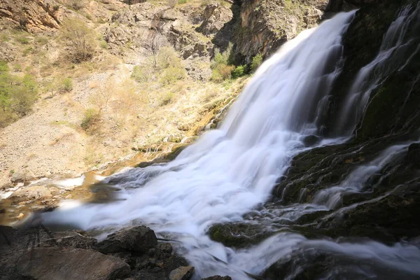 Kapuzbasi Wasserfälle Sind Die Quellwasserfälle Die Sich Innerhalb Der Grenzen — Stockfoto