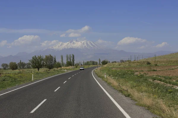 Montaña Erciyes Volcán Localizado Región Central Anatolia Sultansazl Suroeste Kayseri — Foto de Stock