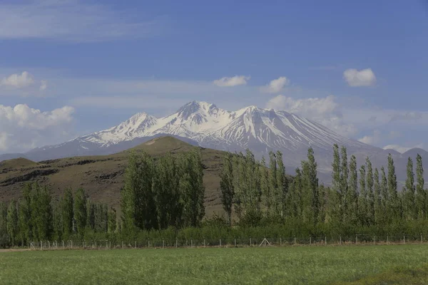 Erciyes Mountain Vulcão Localizado Região Anatólia Central Sultansazl Sudoeste Kayseri — Fotografia de Stock