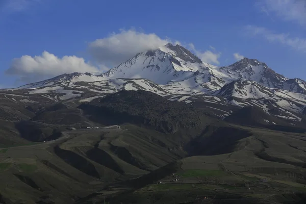 Erciyes Mountain Est Volcan Situé Dans Région Anatolie Centrale Sultansazl — Photo