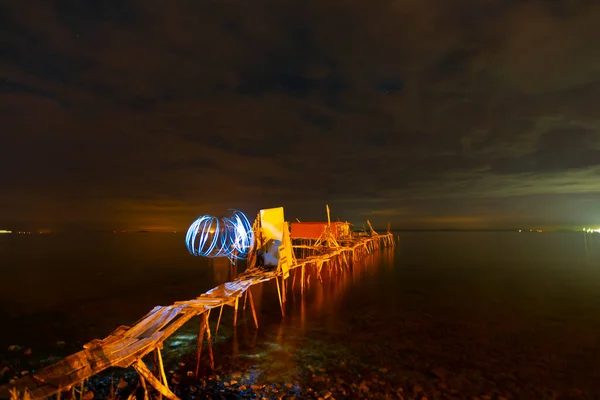 Umakdere Pescatori Della Zona Estraggono Esca Dalla Sabbia Lupi Che — Foto Stock