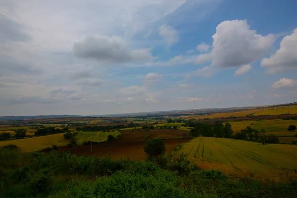 Tekirdağ Yolunda Tarlalar — Stok fotoğraf