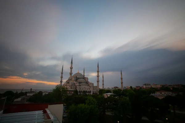 Μπλε Τζαμί Και Αγία Σοφία Τζαμί Αεροφωτογραφία — Φωτογραφία Αρχείου