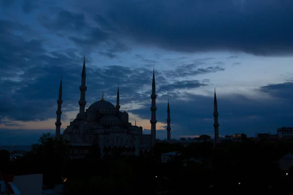 Blaue Moschee Und Hagia Sophia Moschee Luftaufnahme — Stockfoto