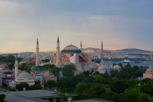 Mesquita Azul Mesquita Hagia Sophia Vista Aérea — Fotografia de Stock