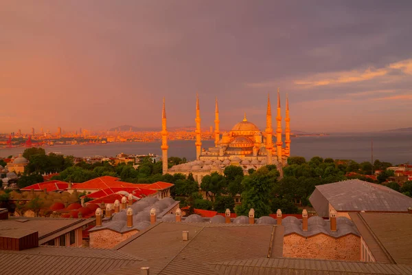 Mesquita Azul Mesquita Hagia Sophia Vista Aérea — Fotografia de Stock