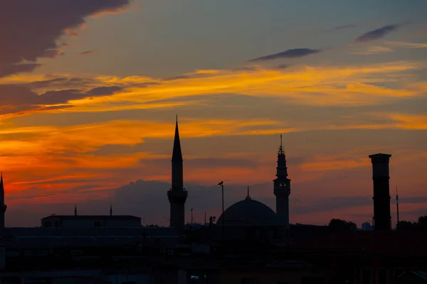Blå Moskén Och Hagia Sophia Moskén Flygfoto — Stockfoto