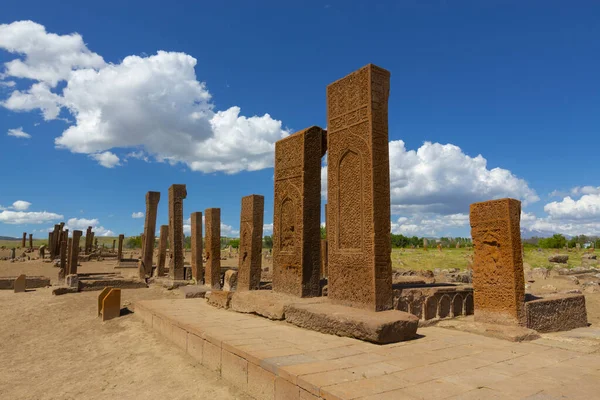 Ahlat Jedna Naivních Čtvrtí Mezi Nemrut Sphan Hory Břehu Jezera — Stock fotografie