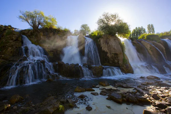 Muradiye Waterfall Vattenfallet Bendimahi Stream Provinsen Van Muradiye Distriktet — Stockfoto