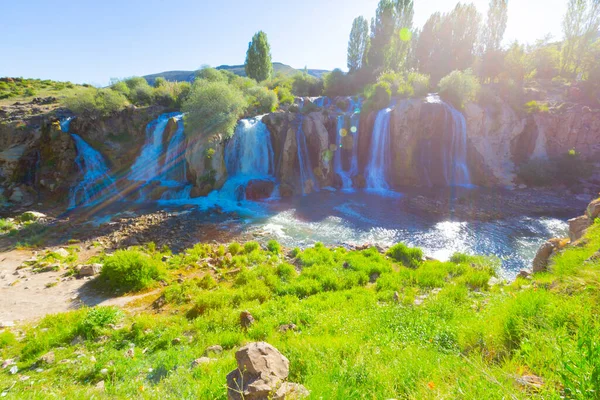 Muradiye Wasserfall Ist Der Wasserfall Bendimahi Bach Der Provinz Van — Stockfoto