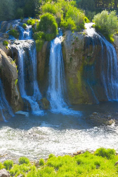 Waterval Van Muradiye Een Waterval Bendimahi Rivier Provincie Van Het — Stockfoto