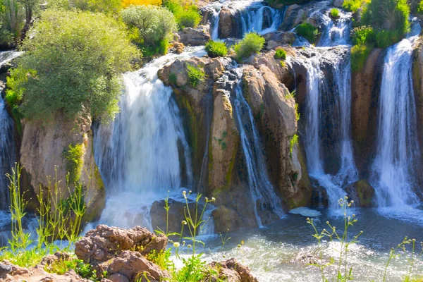 Muradiye Waterfall Vattenfallet Bendimahi Stream Provinsen Van Muradiye Distriktet — Stockfoto