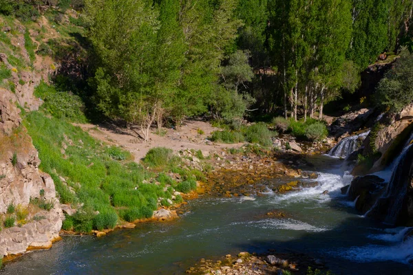 Muradiye Waterfall Vattenfallet Bendimahi Stream Provinsen Van Muradiye Distriktet — Stockfoto