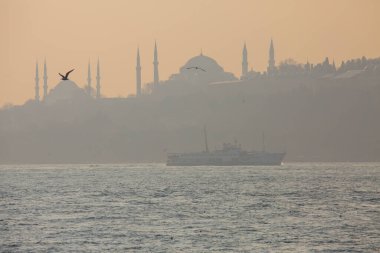 Sisli istanbul ve feribot görüntüleri