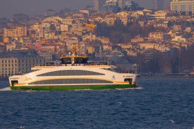 Sisli istanbul ve feribot görüntüleri