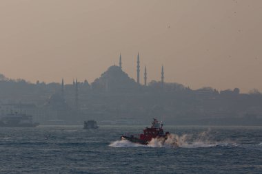 Sisli istanbul ve feribot görüntüleri