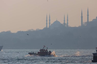 Sisli istanbul ve feribot görüntüleri