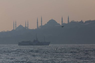 Sisli istanbul ve feribot görüntüleri