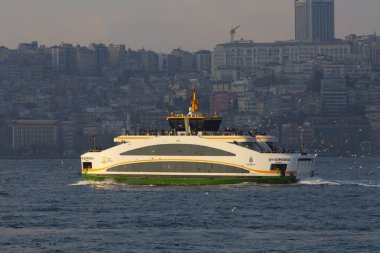 Sisli istanbul ve feribot görüntüleri