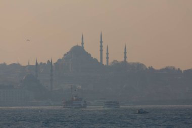 Sisli istanbul ve feribot görüntüleri