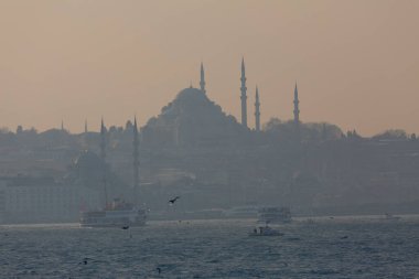Sisli istanbul ve feribot görüntüleri