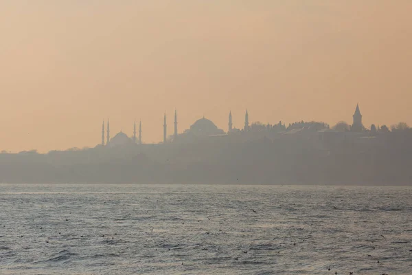 Stanbul Pôr Sol Paisagem Turquia — Fotografia de Stock