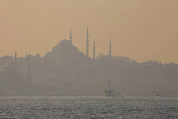 Stanbul Pôr Sol Paisagem Turquia — Fotografia de Stock