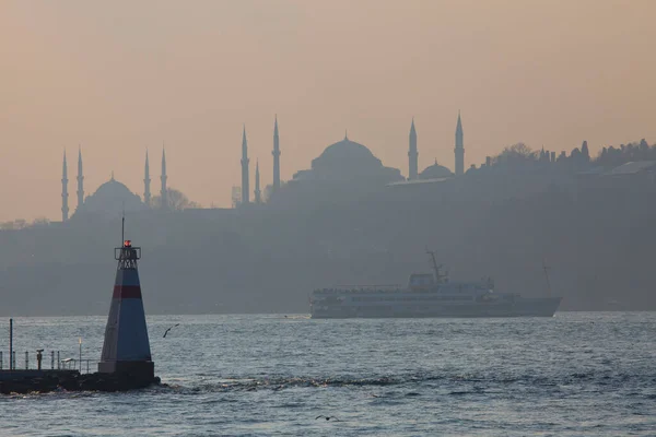 スタンブールの夕日と風景 トルコ — ストック写真