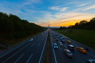 15 Temmuz Şehitler Köprüsü ve Peyzaj, trafik yoğun