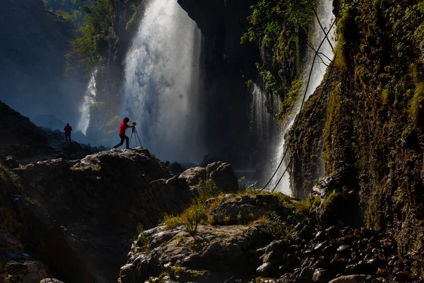 Known Second Highest Waterfall World Kapuzba Waterfall Continues Places Have — Stock Photo, Image