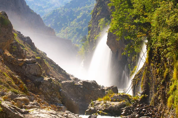 stock image Known as the second highest waterfall in the world, Kapuzba Waterfall continues to be among the places that have been researched recently with its beauty.