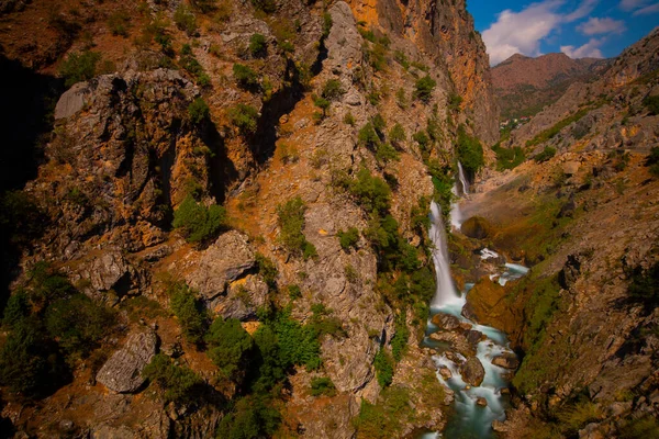 Bekend Als Tweede Hoogste Waterval Wereld Kapuzba Waterval Blijft Een — Stockfoto