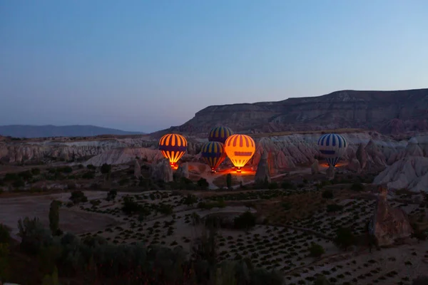 One Most Popular Activities Cappadocia Cappadocia Hot Air Balloons — Stock Photo, Image