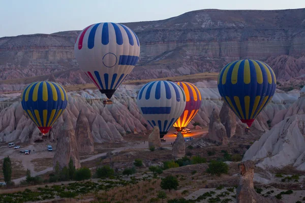 Una Las Actividades Más Populares Capadocia Capadocia Con Globos Aire — Foto de Stock