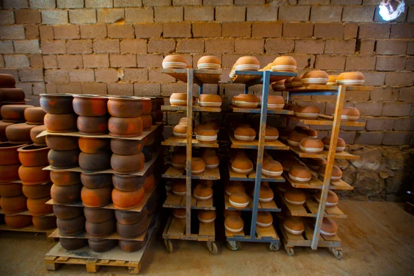 Produkcja Ceramiki Wyrobów Garncarskich — Zdjęcie stockowe