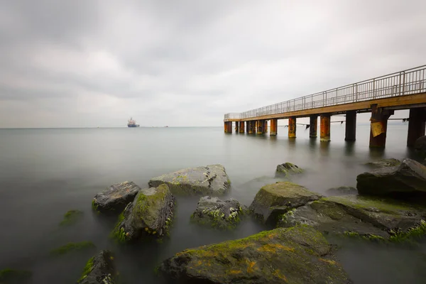 Muelle Paisaje Larga Exposición — Foto de Stock