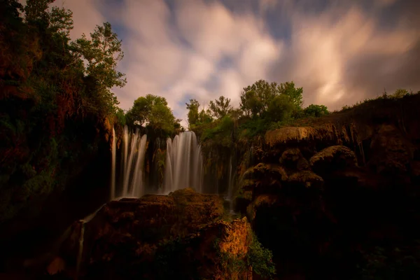 Located Goksu River Konya Hadim Known Yerkopru Waterfall Hadim Goksu — Stock Photo, Image