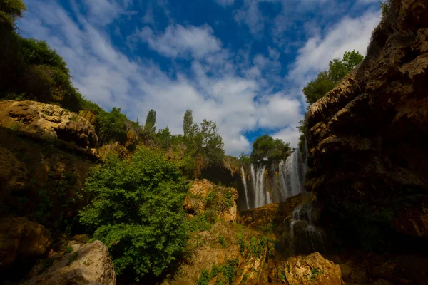 Located Goksu River Konya Hadim Known Yerkopru Waterfall Hadim Goksu — Stock Photo, Image