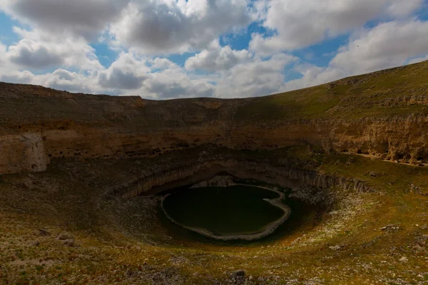 Crali Pothole Ligt Het Akviran Plateau Het Noordwesten Van Het — Stockfoto