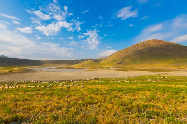 Lac Meke Maar Est Lac District Karapnar Konya Avec Des — Photo