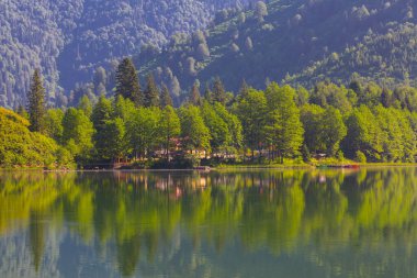 Karagl, Kuzey Anadolu Dağları 'nın devamı olan Karal Dağları' nın (3415 metre) kuzeybatısında yer alır. Borcka sınırları içindeki göl.