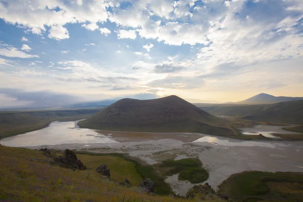 Karapnar Meke Crater Lake Trova Sud Est Karapnar Tratta Lago — Foto Stock